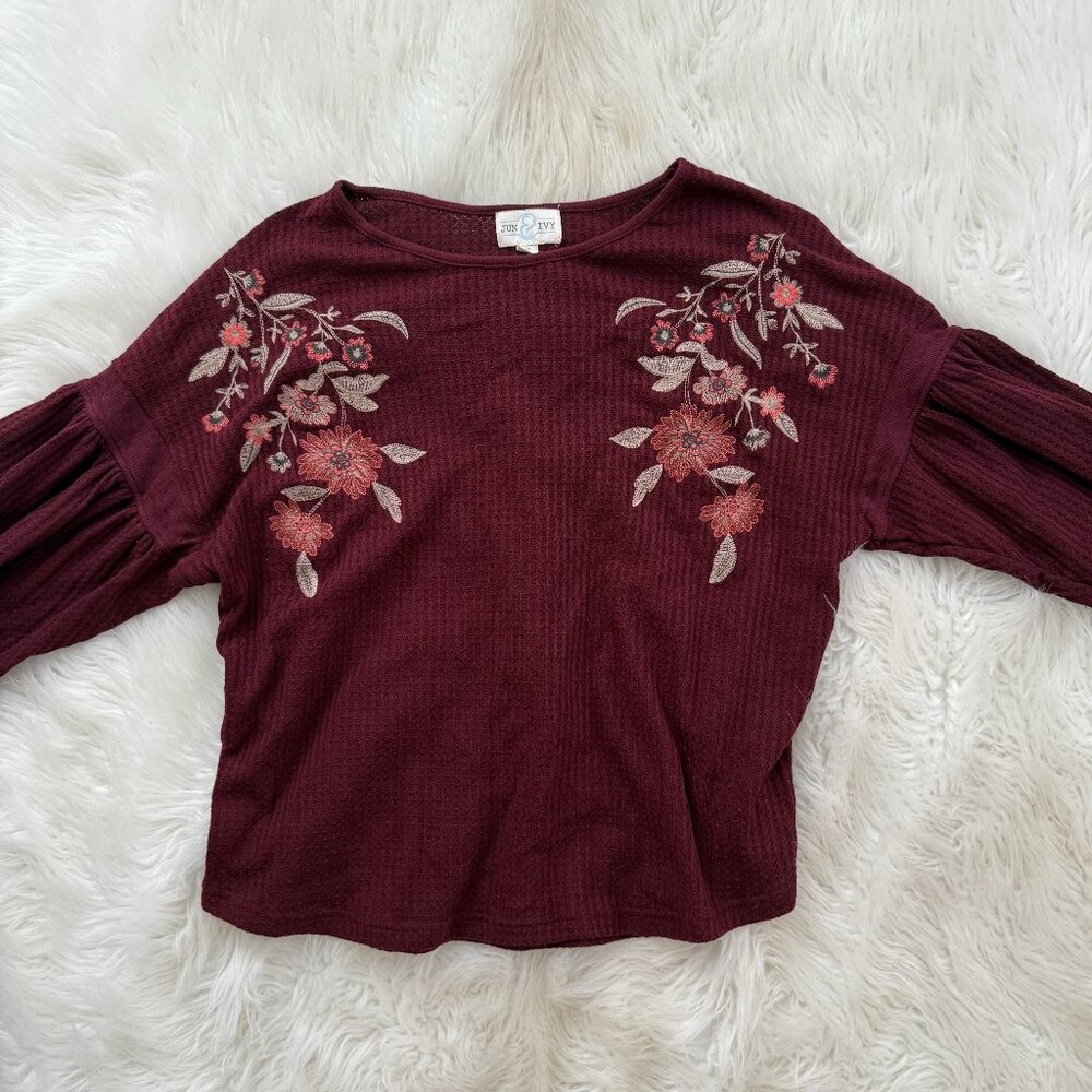 Jun Ivy Womans Long Sleeve Shirt